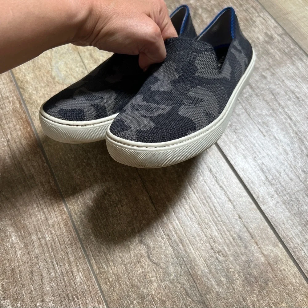 Rothy’s | Original Grey Camo Slip On Sneakers